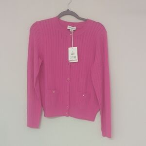 Free Assembly Pink Cable Knit Women's Sweater Medium